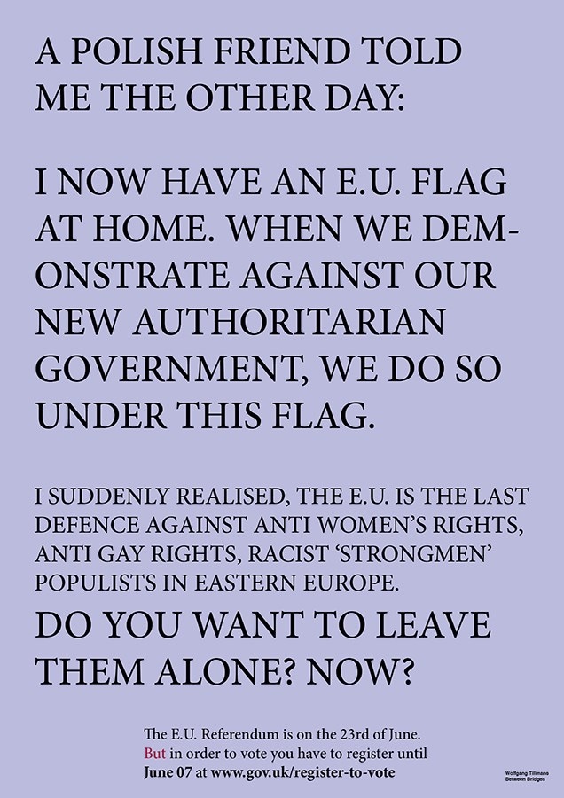 EU Campaign Wolfgang Tillmans - Between Bridges_12 11