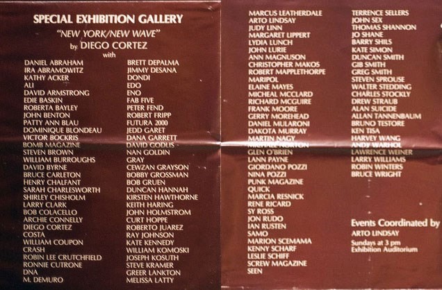 The participating artists in New York/New Wave