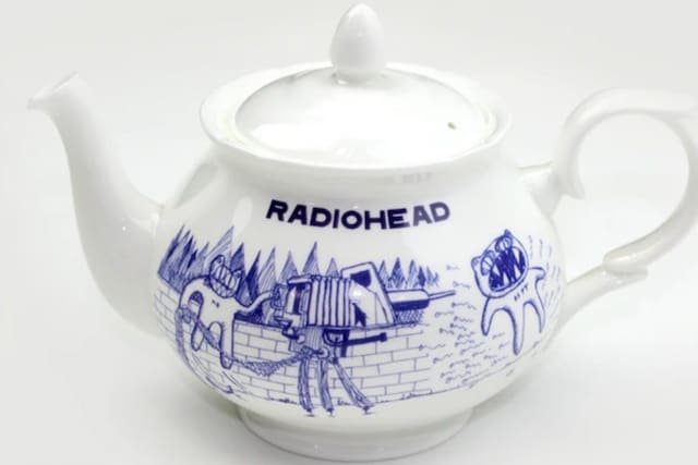 Radiohead merch teapot