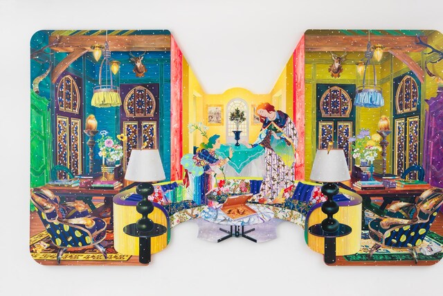 These fluoro-bright paintings fuse IRL and digital worlds | Dazed