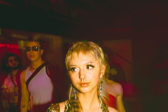 Photos of the 'stupid fashion bimbos' at underground rave OPIA