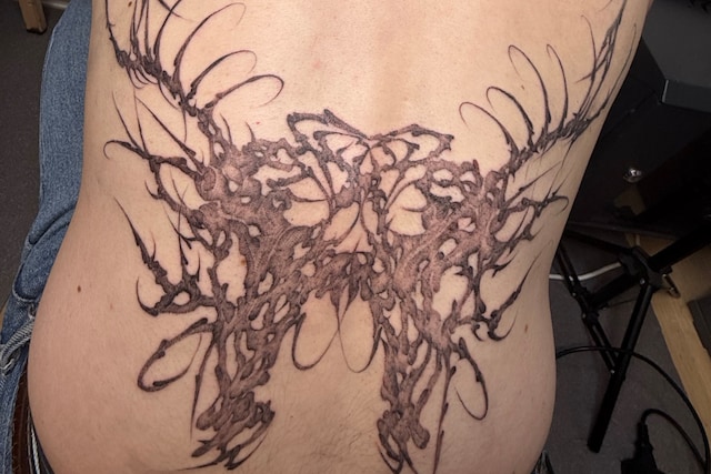 Biomorphic tattoos nature technology