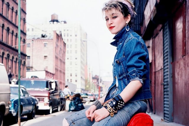 Madonna denim jacket hot sale 80s