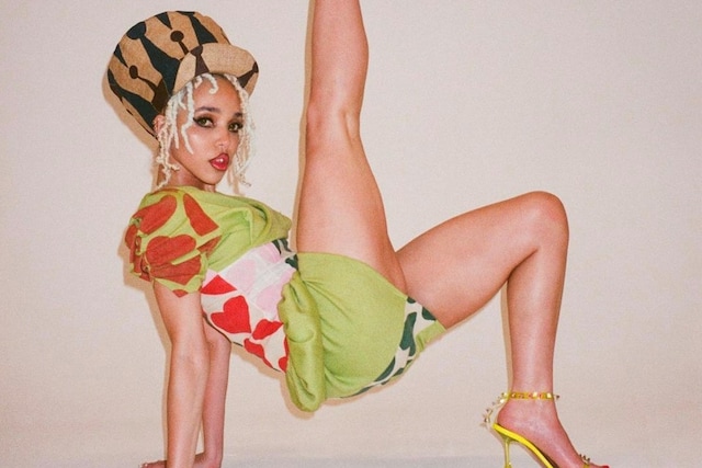 FKA Twigs wearing Rachel Auburn 