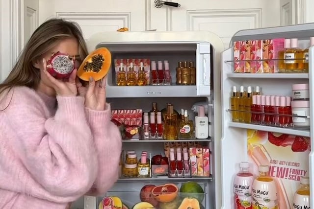 Gisou influencer fridge excessive packaging