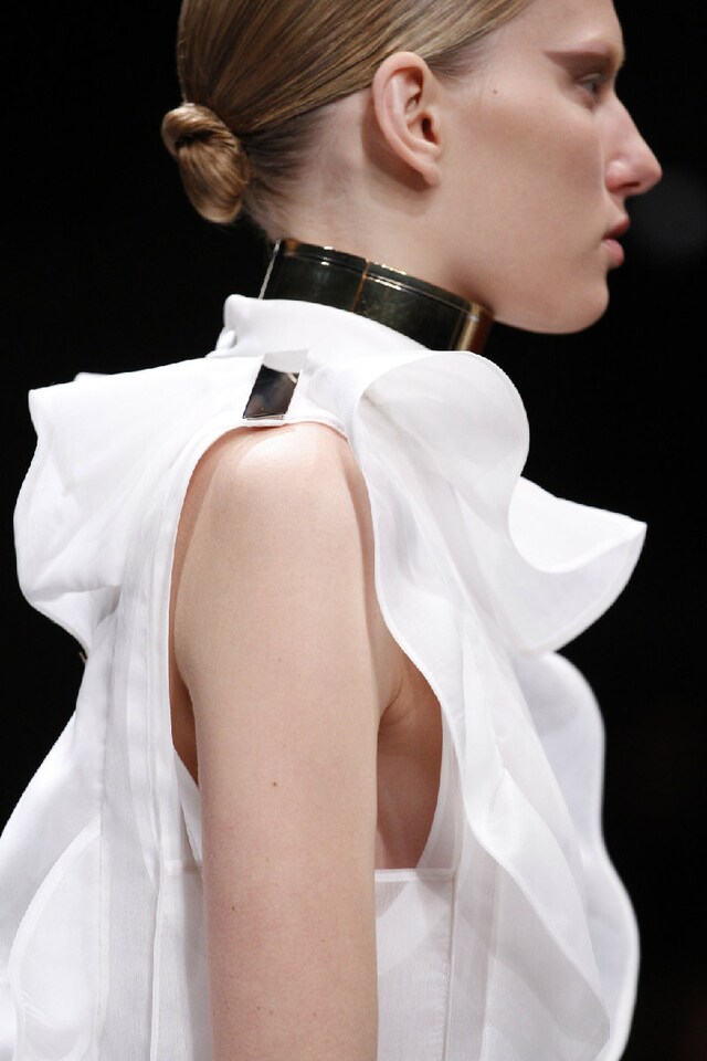 Givenchy's gold vicar chokers. 2