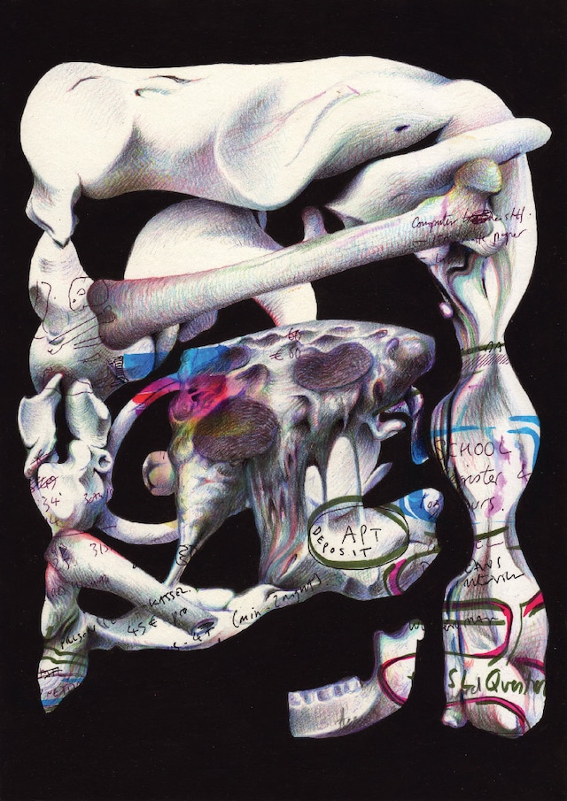 Notes to Self: 6 September 2012, ink, acrylic, col 4