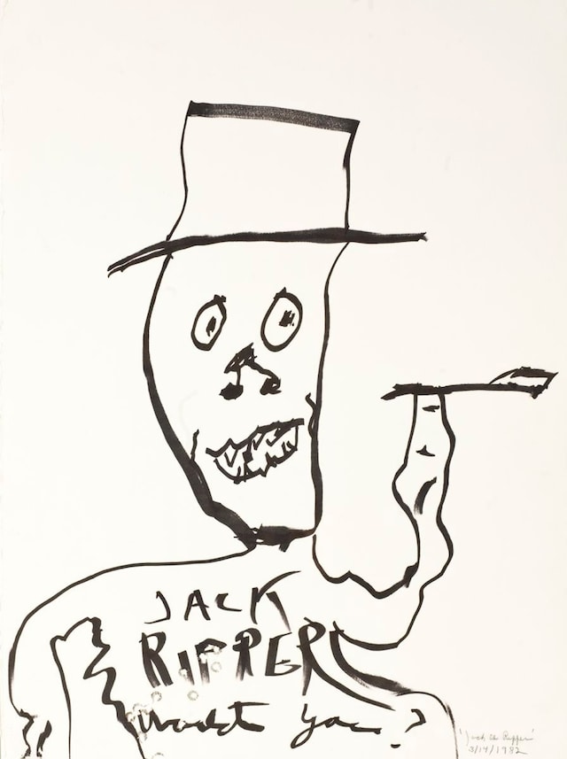 William S. Burroughs, Jack the Ripper, marker and 1