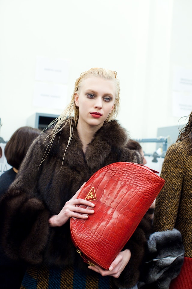 Prada AW13 Dazed backstage 19