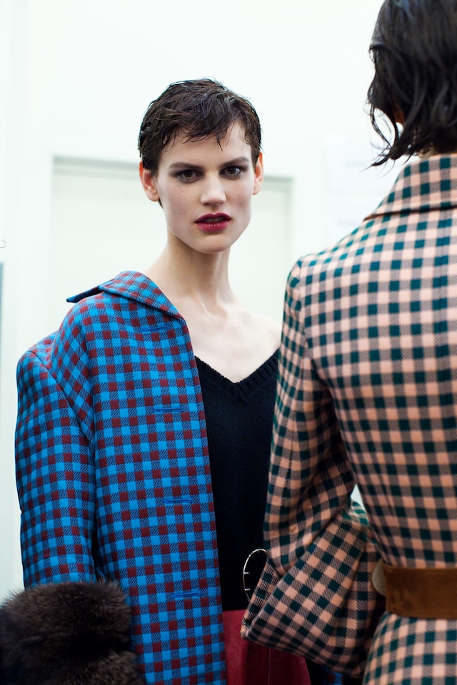 Prada AW13 Dazed backstage 0