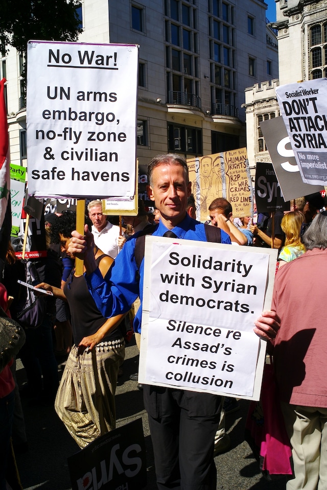Syrian anti-war march 4