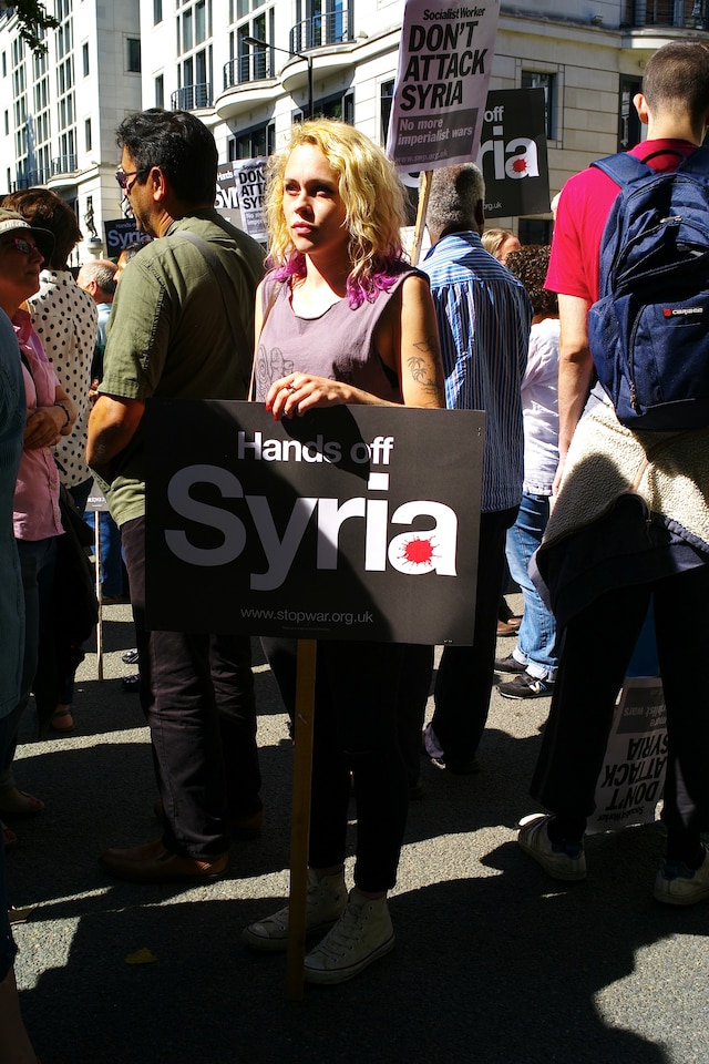 Syrian anti-war march 6