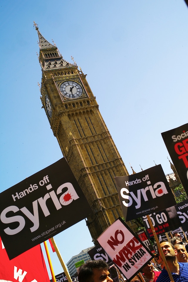 Syrian anti-war march 8