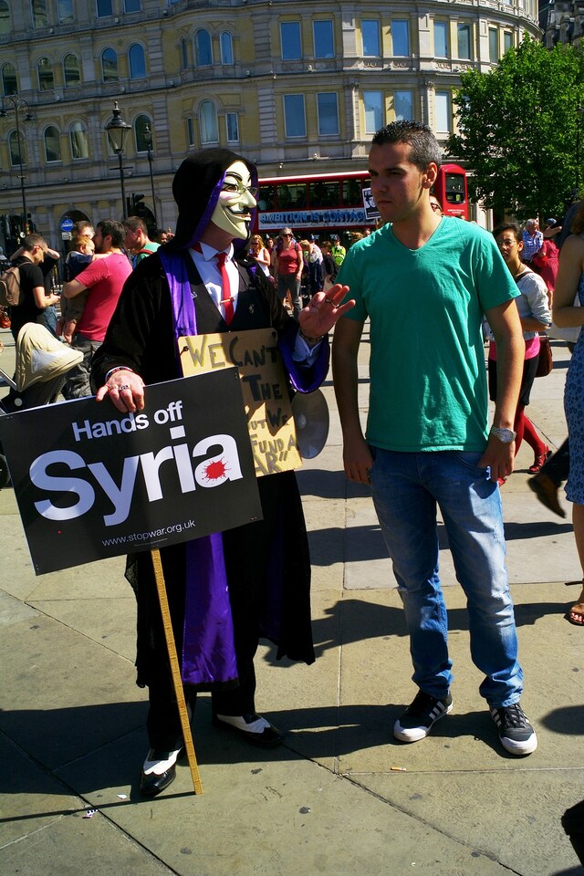 Syrian anti-war march 14