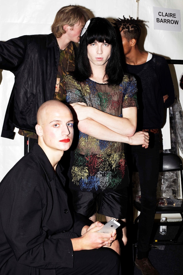 Claire Barrow backstage Fashion East SS14 by Rebec 18