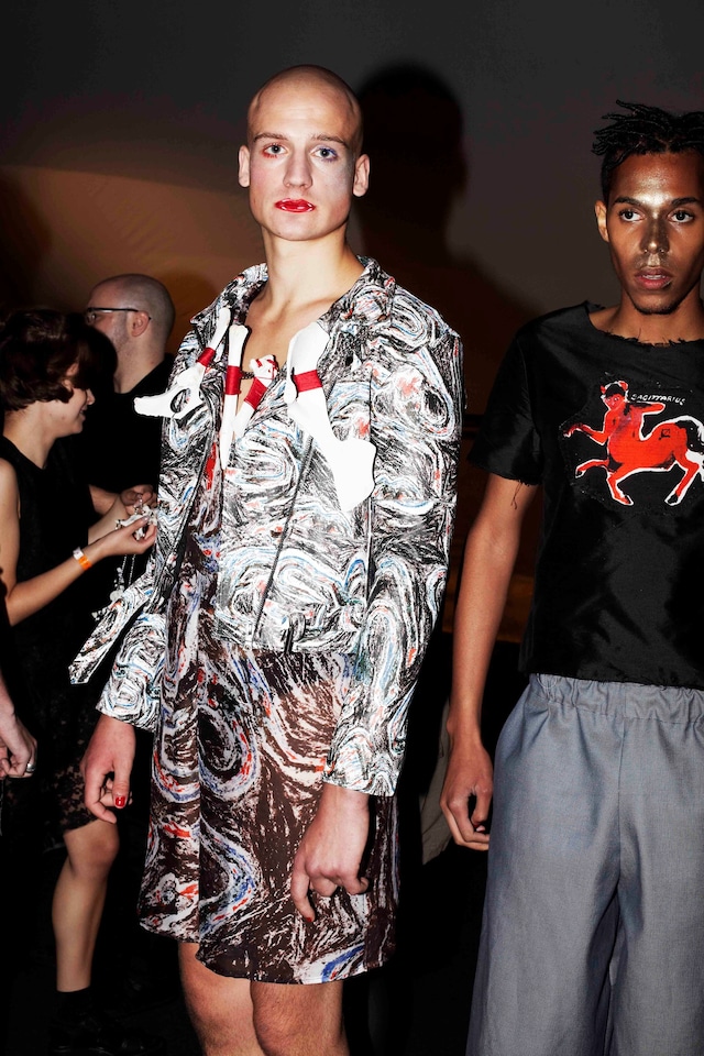 Claire Barrow backstage Fashion East SS14 by Rebec 8