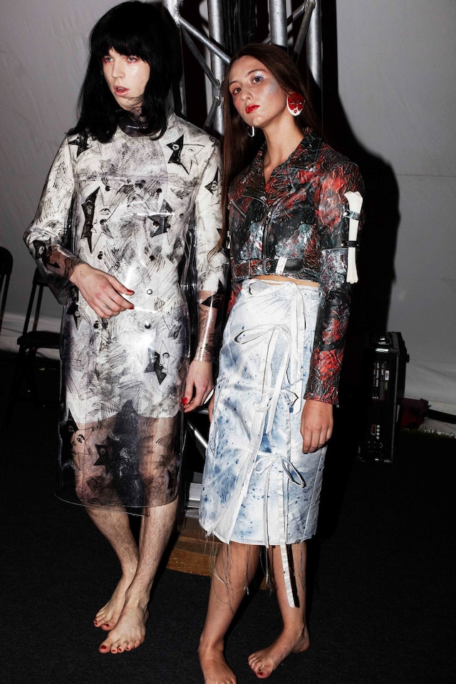 Claire Barrow backstage Fashion East SS14 by Rebec 4