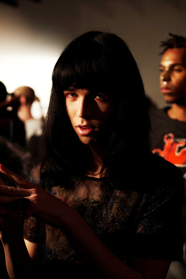 Claire Barrow backstage Fashion East SS14 by Rebec 16