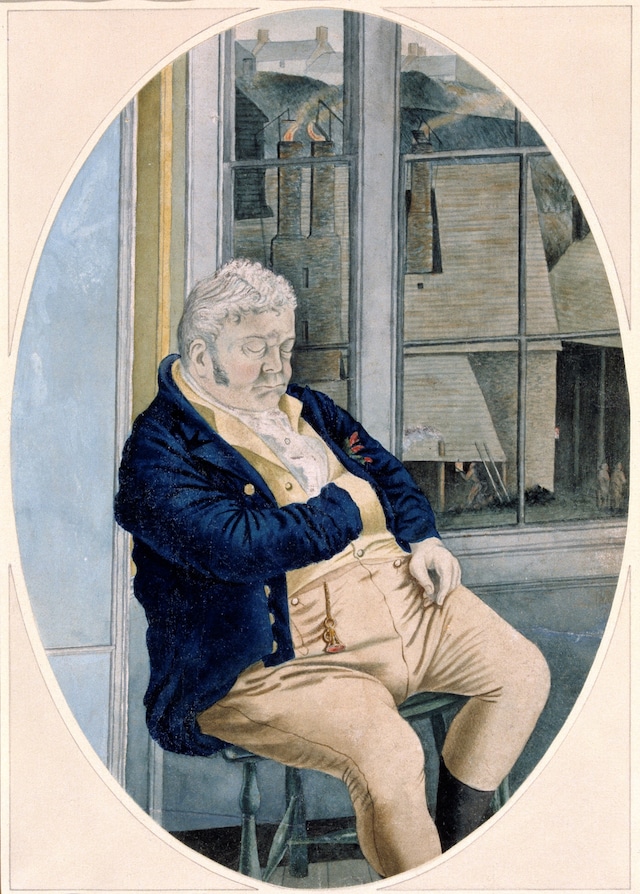 John Petherick, The Ironworks Manager Dozing 1