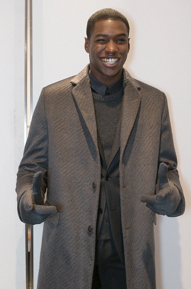 Backstage at Calvin Klein Collection AW14 7