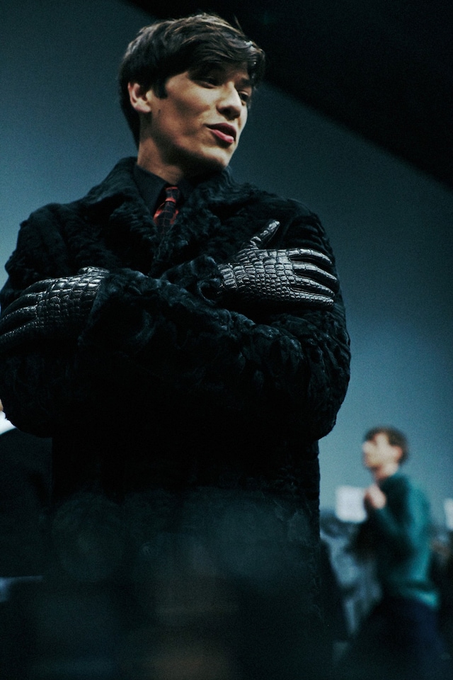 Backstage at Fendi AW14 11