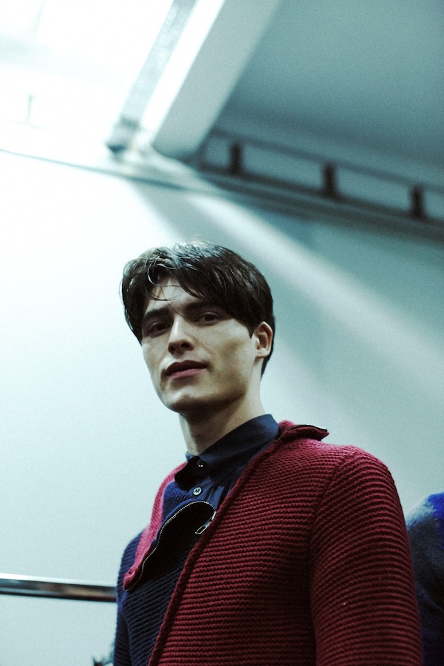 Backstage at Giorgio Armani AW14 4