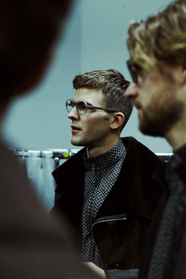 Backstage at Giorgio Armani AW14 9