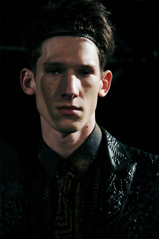 Backstage at Roberto Cavalli AW14 7