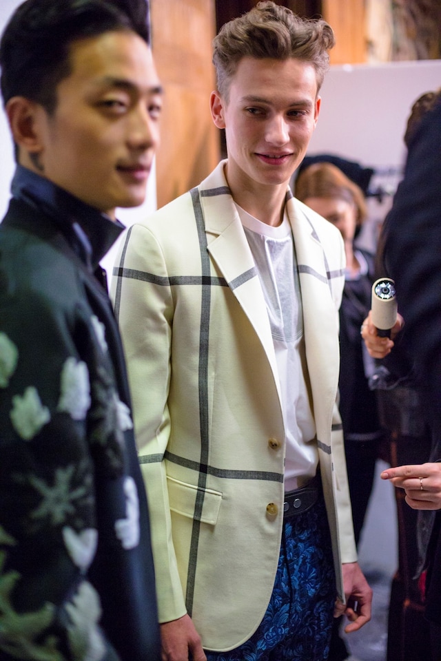 Backstage at 3.1 Phillip Lim AW14 3