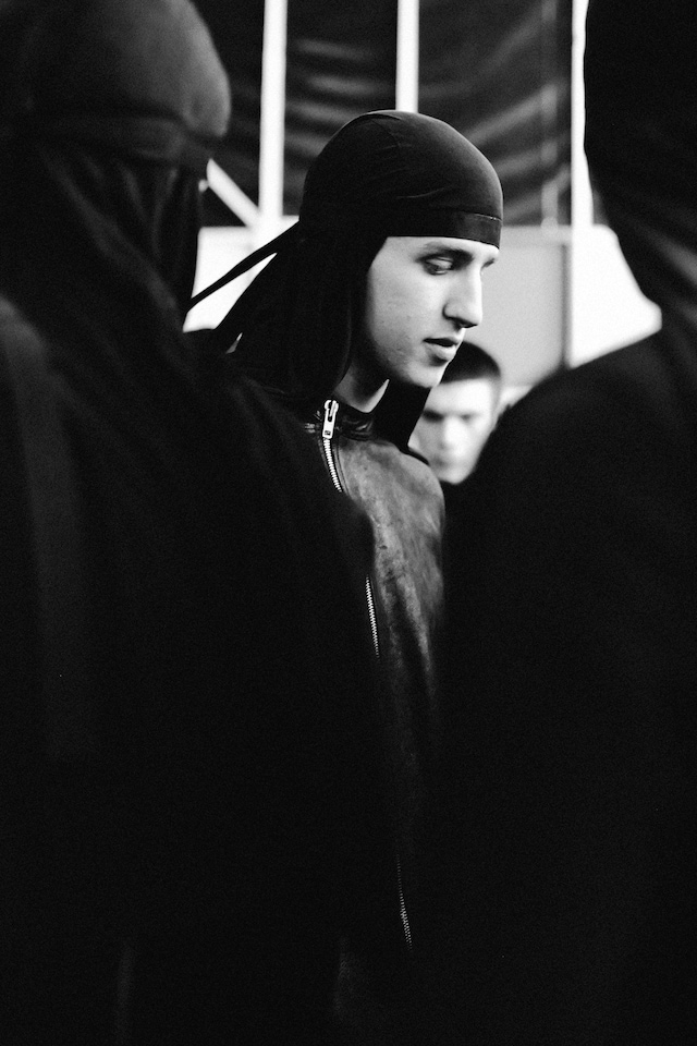Backstage at Rick Owens AW14 0