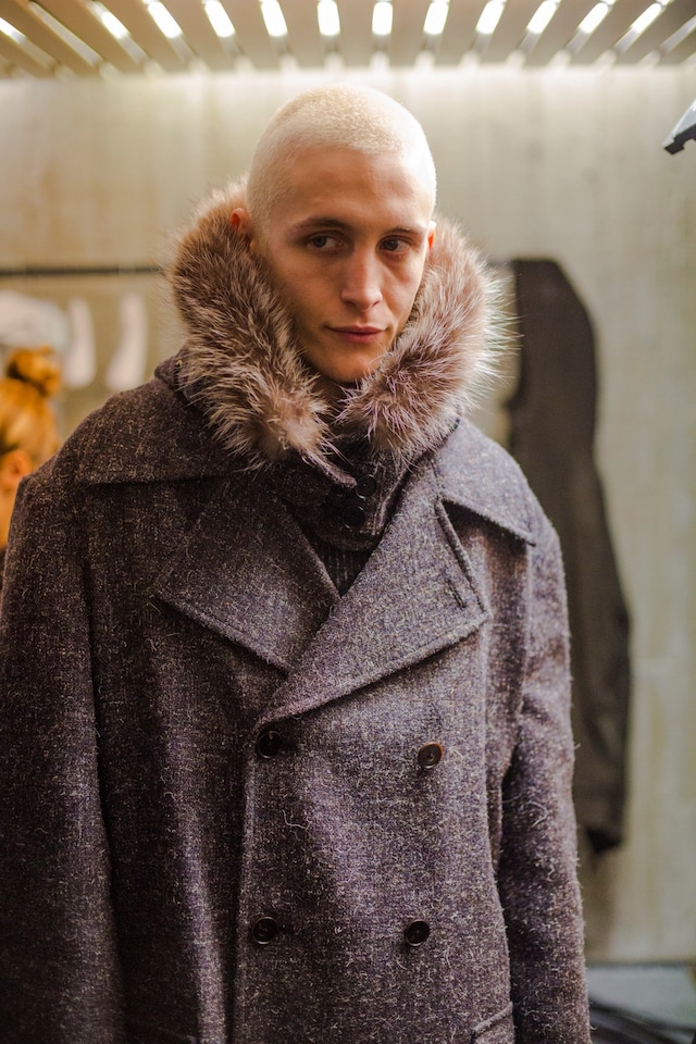 Backstage at Maison Martin Margiela AW14 1