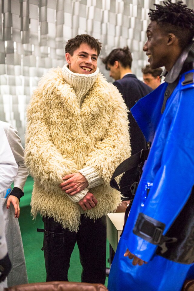 Backstage at Maison Martin Margiela AW14 10