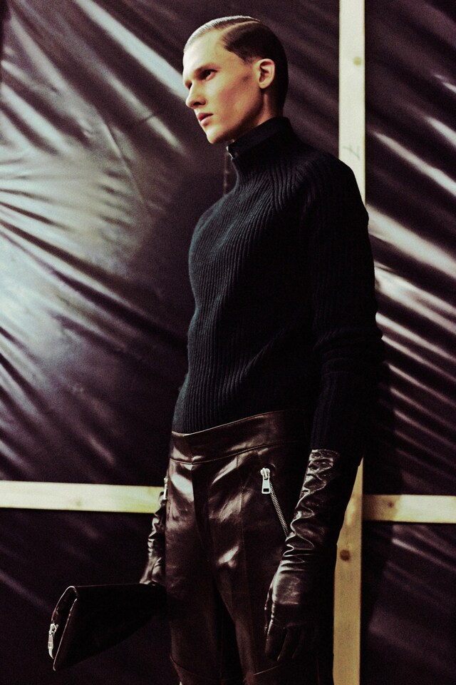 Backstage at Juun J. AW14 5