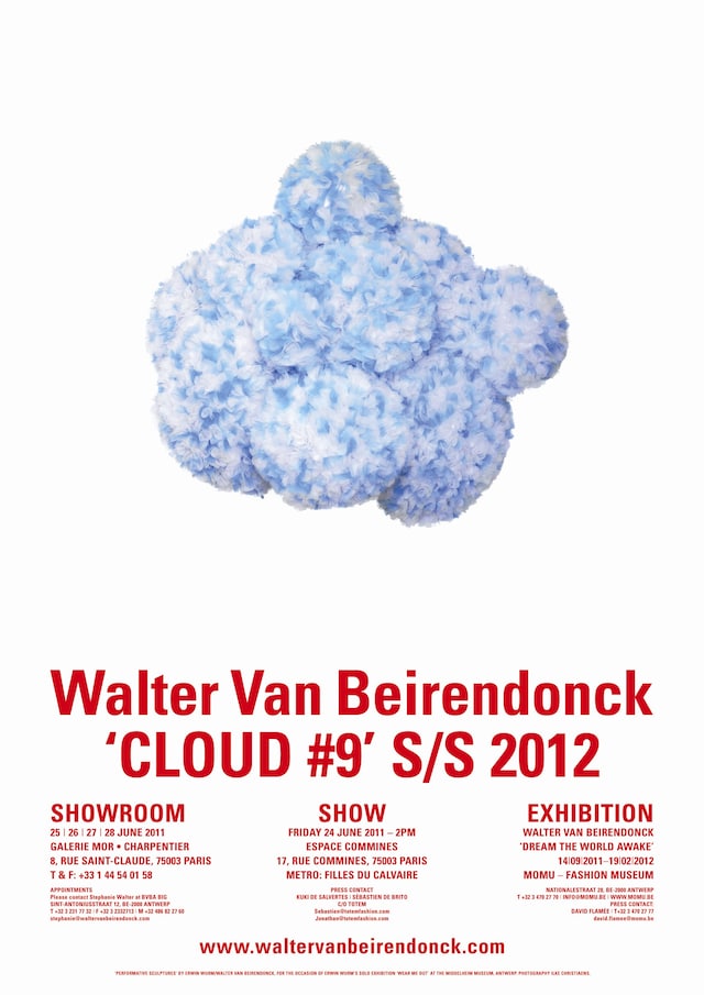 Walter Van Beirendonck Cloud #9 invitation SS12 13