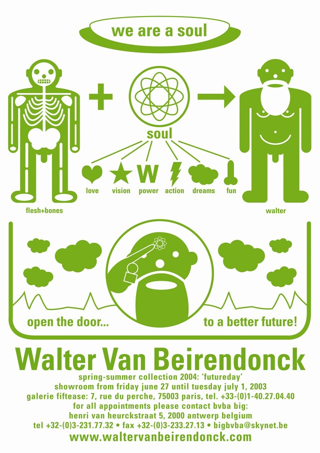 Walter Van Beirendonck Futureday invitation SS04 15