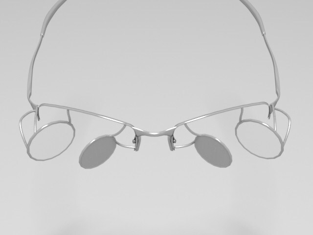 The front of the glasses 1