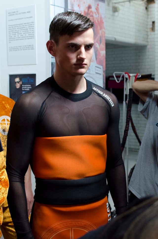 Astrid Andersen SS15 Mens collections, Dazed backstage 4