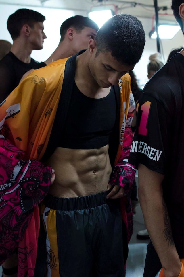 Astrid Andersen SS15 Mens collections, Dazed backstage 14