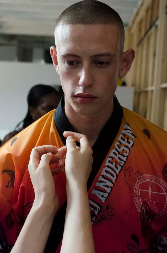 Astrid Andersen SS15 Mens collections, Dazed backstage 15