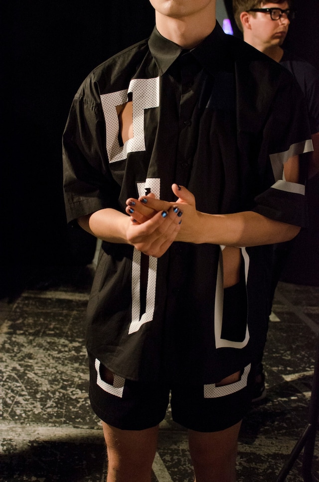 Christopher Shannon SS15 Mens collections, Dazed backstage 14