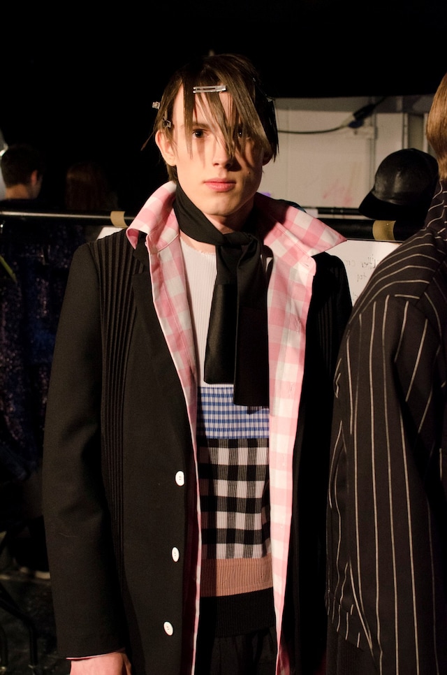 Nicomede Talavera SS15 Mens collections, Dazed backstage 0