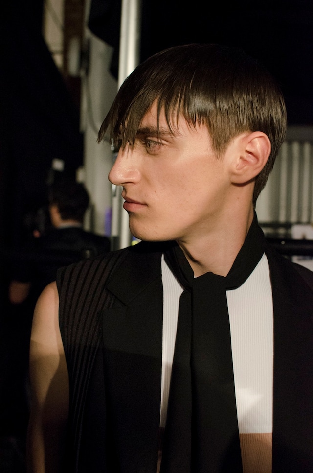 Nicomede Talavera SS15 Mens collections, Dazed backstage 3