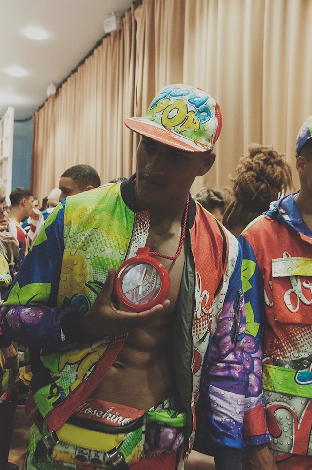 Moschino SS15 Mens collections, Dazed backstage 4