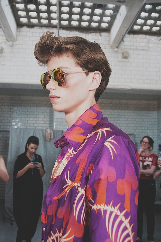 Katie Eary SS15 menswear backstage Dazed 5