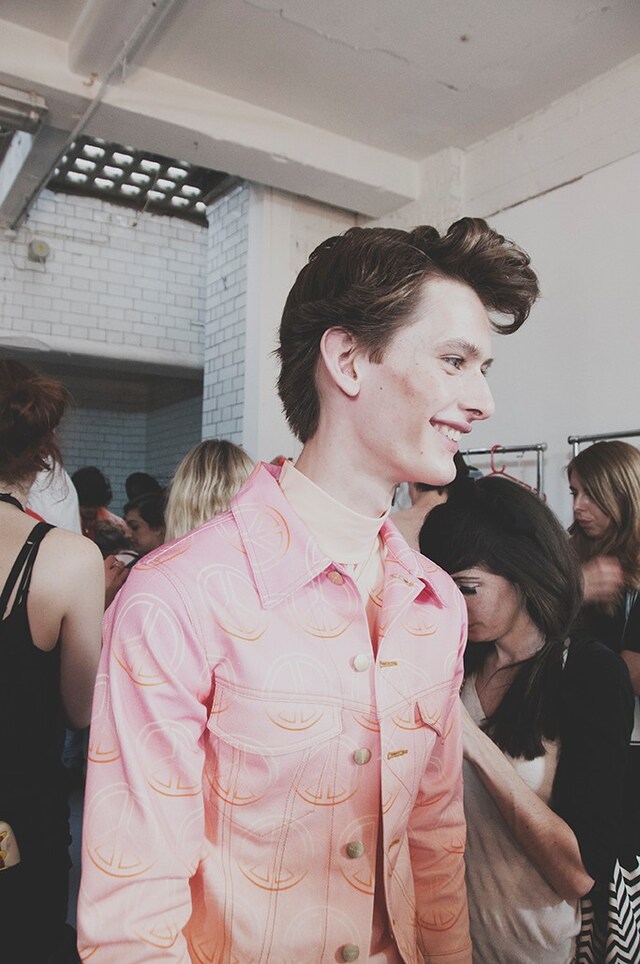 Katie Eary SS15 menswear backstage Dazed 8