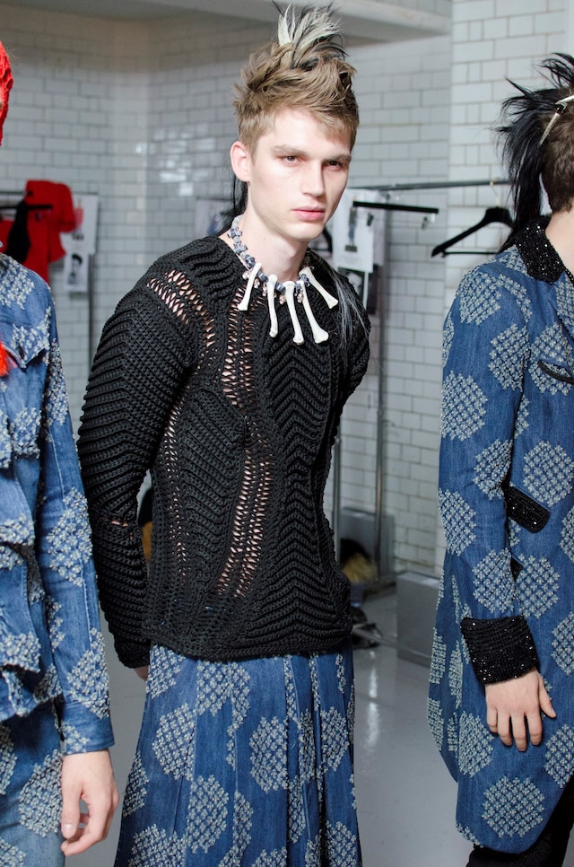 Sibling SS15 Mens collections, Dazed backstage 7