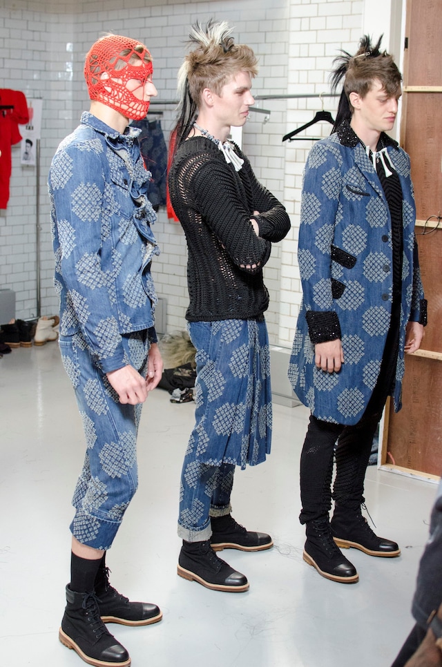 Sibling SS15 Mens collections, Dazed backstage 13