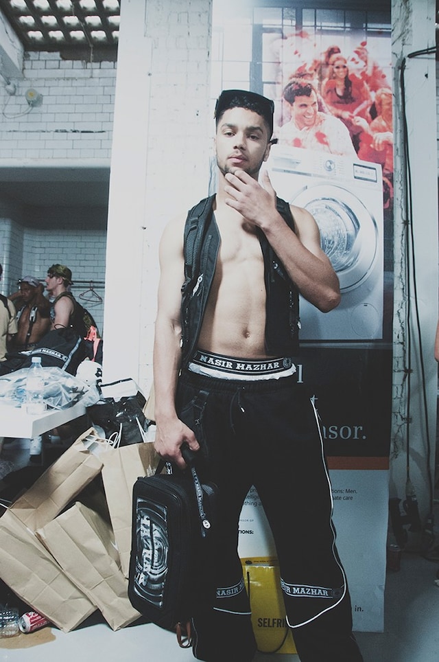Nasir Mazhar SS15 Mens collections, Dazed backstage 13