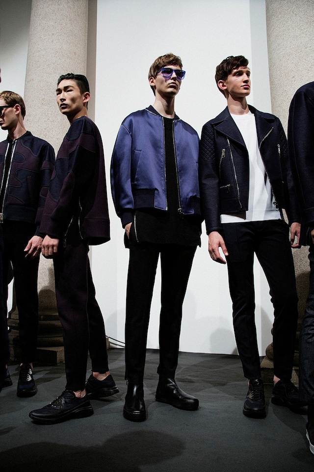 Neil Barrett SS15 Mens collections, Dazed backstage 1
