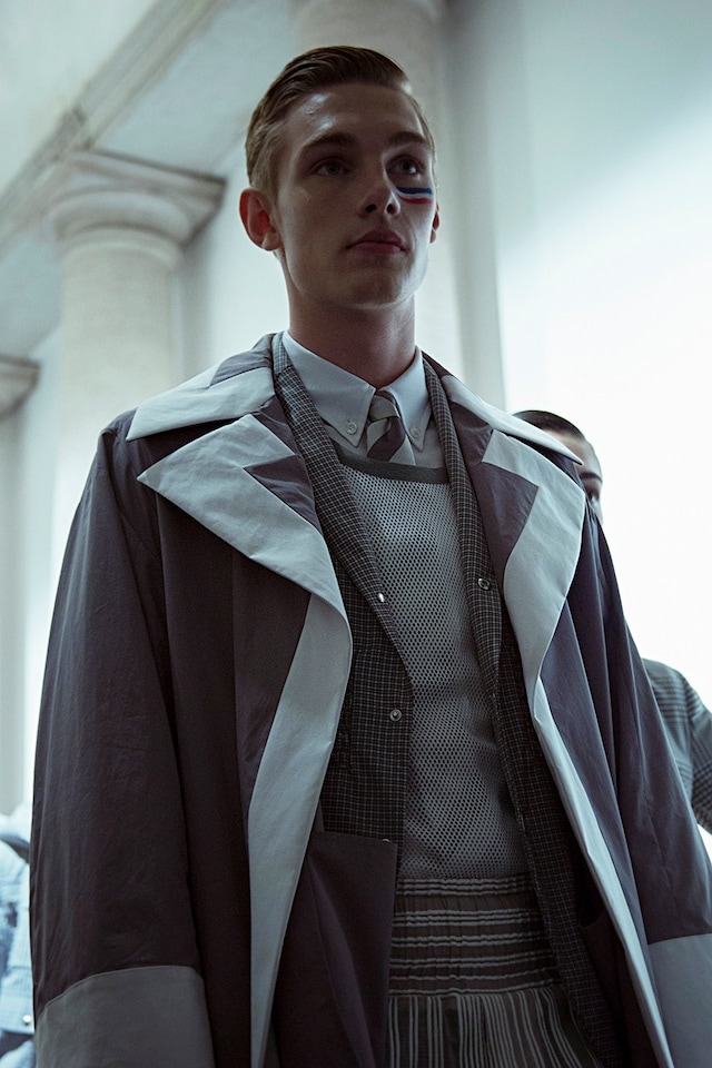 Moncler Gamme Bleu SS15 Mens collections, Dazed backstage 0